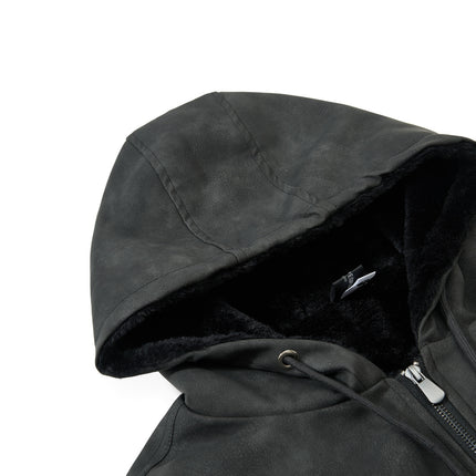 Street Statement Design Loose Hooded Jacket Jacket