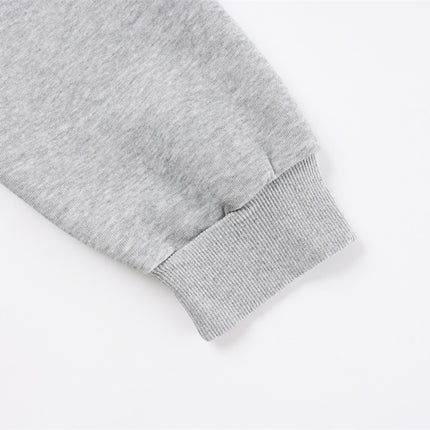 American trendy hooded sweatshirt men's autumn and winter heavy 400G design metal studded loose jacket