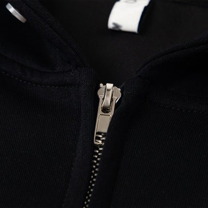 irregular twist zipper cardigan sweatshirt