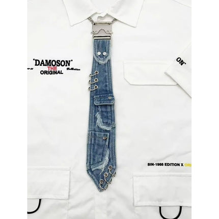 trend denim tie