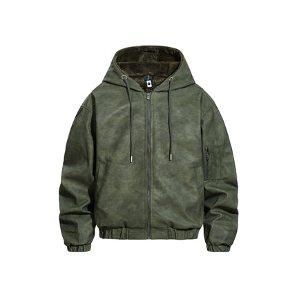 Street Statement Design Loose Hooded Jacket Jacket