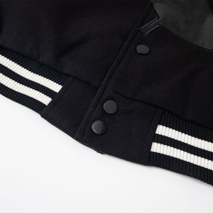 Creative letter patch embroidered baseball jersey jacket