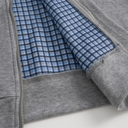 loose two-way zipper letter hooded sweatshirt