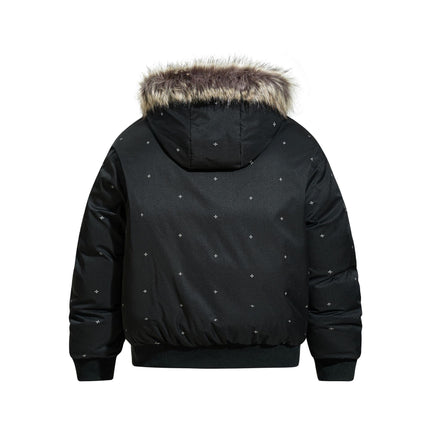 Simple Versatile Hooded Padded Jacket