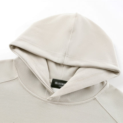 American loose pullover hooded sweatshirt simple solid color casual sweatshirt