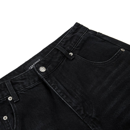 Street Trendy High Street Personalized Design Denim Trousers