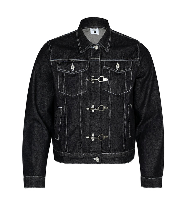 Chaotic High Street Individuality Design Loose Denim Jacket