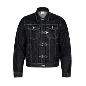 Chaotic High Street Individuality Design Loose Denim Jacket