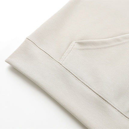 American loose pullover hooded sweatshirt simple solid color casual sweatshirt