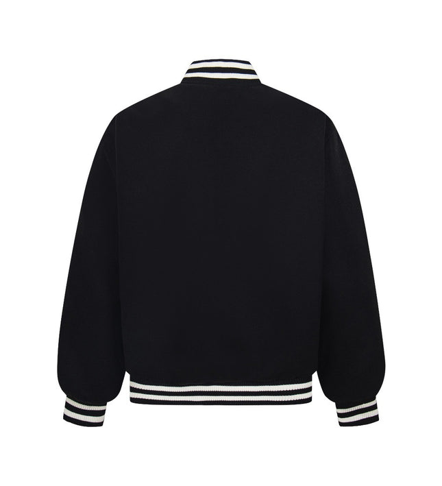Creative letter patch embroidered baseball jersey jacket