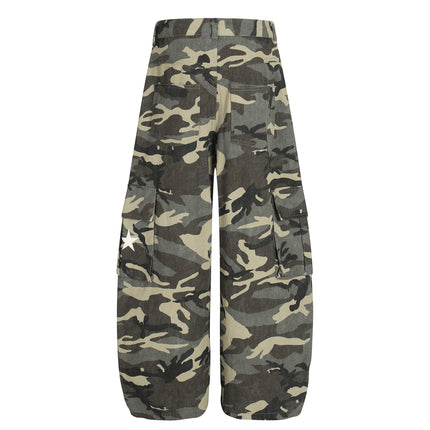 New American Street Chao High Street Personality Design Camouflage Casual Pants