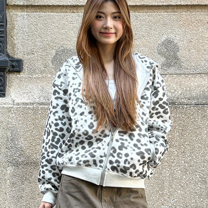 American leopard print hooded