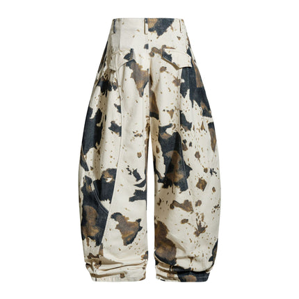 New American Street Trendy High Street Individual Design Loose Slacks Pants Pants