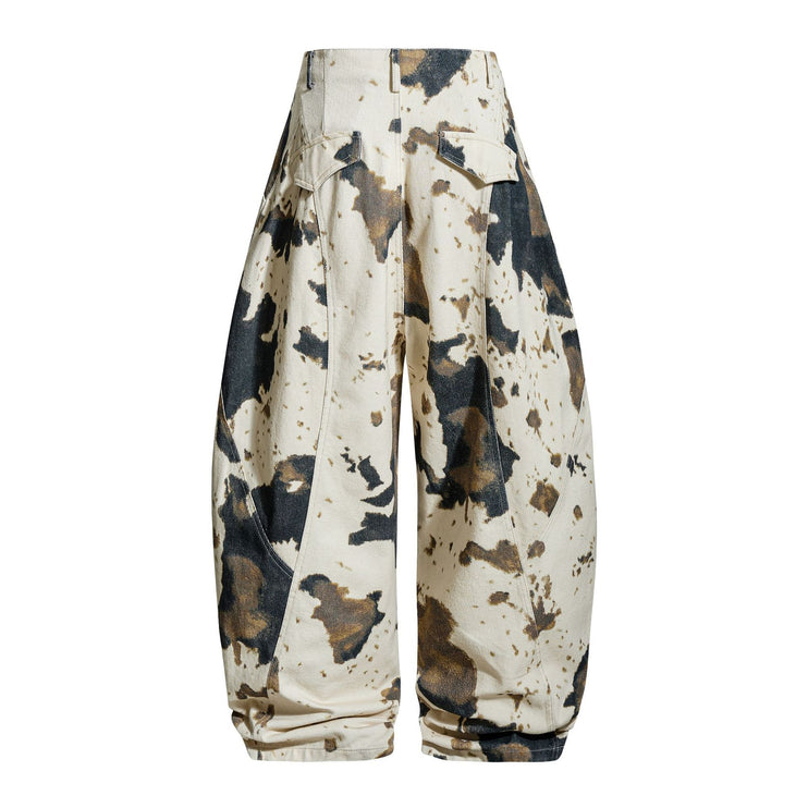 New American Street Trendy High Street Individual Design Loose Slacks Pants Pants