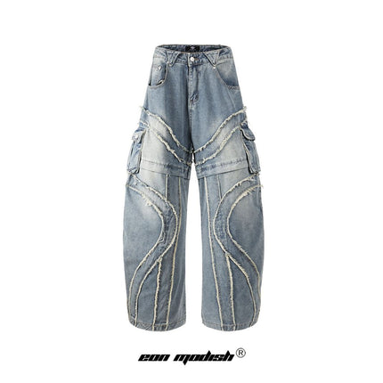 Bearded Design Denim jeans