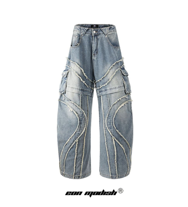 Bearded Design Denim jeans