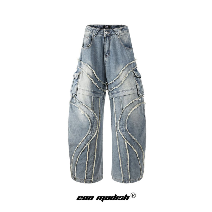 Bearded Design Denim jeans