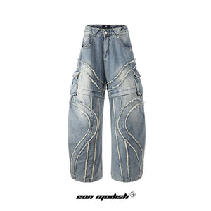 Bearded Design Denim jeans