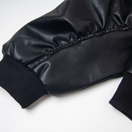 Chaotrok Silhouette Hooded Leather Jacket