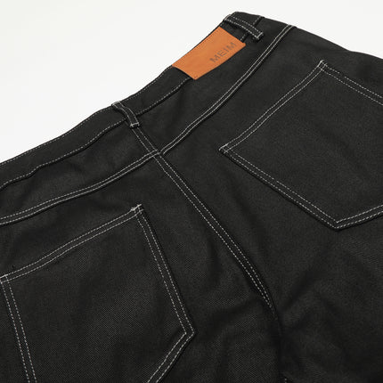 Street Coated Monogram Print Jeans