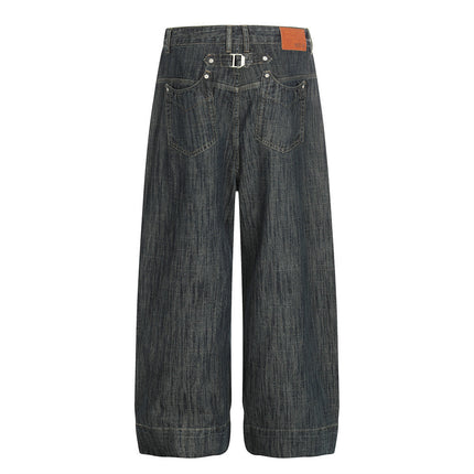 Retro Urban Denim Trousers