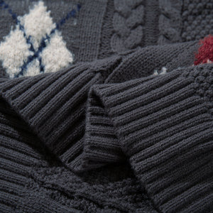 Retro Simple Versatile Knitted Loose Sweater Cardigan