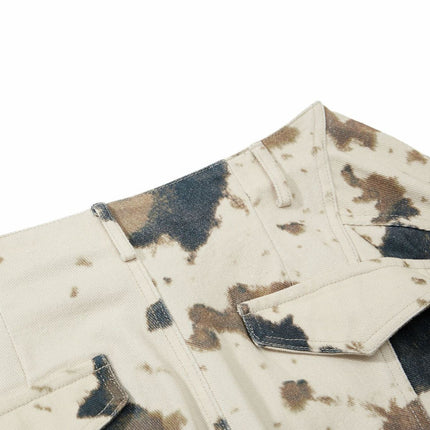 New American Street Trendy High Street Individual Design Loose Slacks Pants Pants