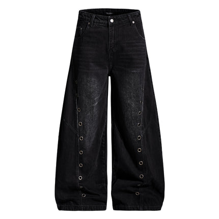 Street Trendy High Street Personalized Design Denim Trousers