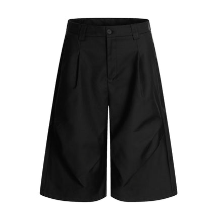 American Retro Drapy Pleated Suit Pants
