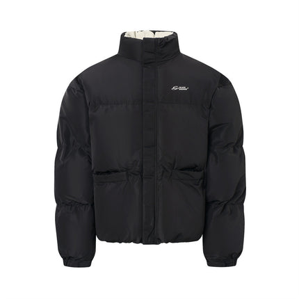 thickened semi-turtleneck warm bread jacket
