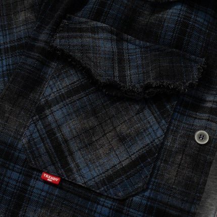 Real Shot American Vintage Check Fake Two Piece Hooded Padded Jacket
