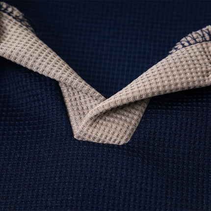 embroidered letter contrast color lapel long-sleeved top casual