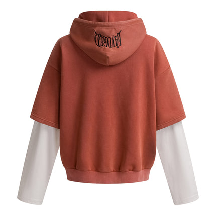 High Street Contrast Stitching Two Piece Hooded Pullover