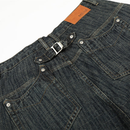 Retro Urban Denim Trousers