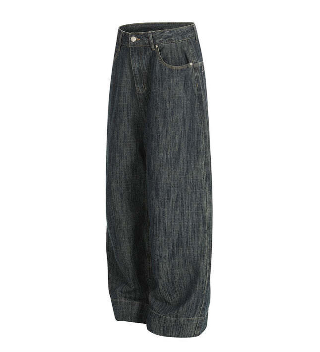 Retro Urban Denim Trousers