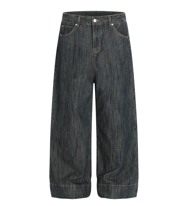 Retro Urban Denim Trousers