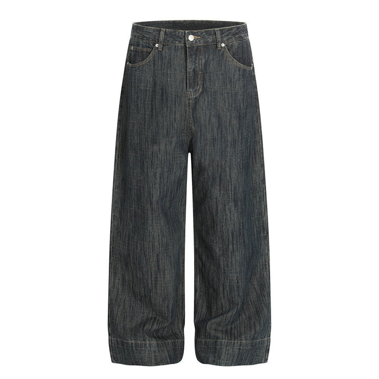 Retro Urban Denim Trousers