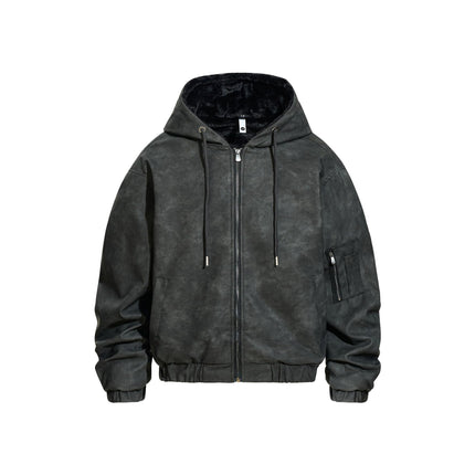 Street Statement Design Loose Hooded Jacket Jacket