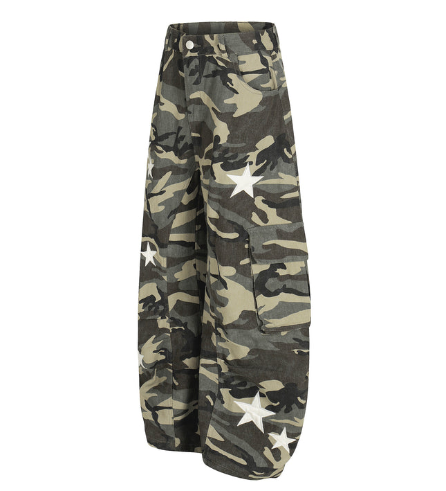 New American Street Chao High Street Personality Design Camouflage Casual Pants