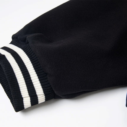 Creative letter patch embroidered baseball jersey jacket