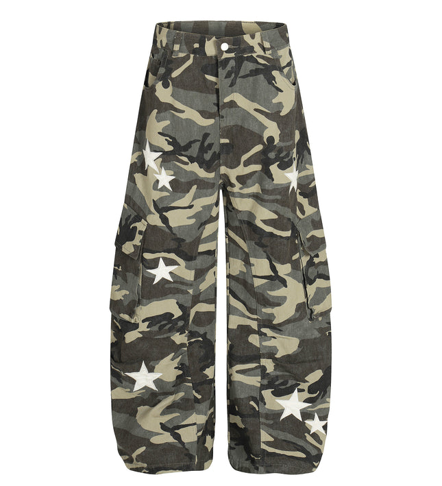 New American Street Chao High Street Personality Design Camouflage Casual Pants