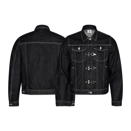 Chaotic High Street Individuality Design Loose Denim Jacket