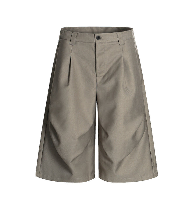 American Retro Drapy Pleated Suit Pants