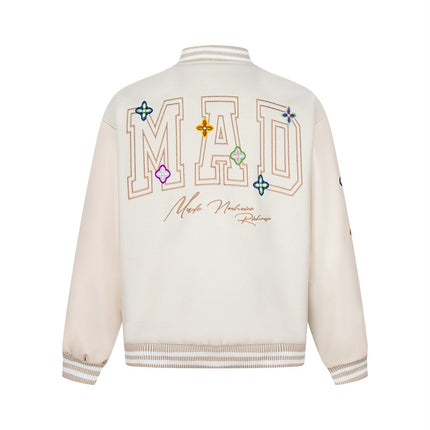 Heavy industry embroidery letter baseball uniform jacket