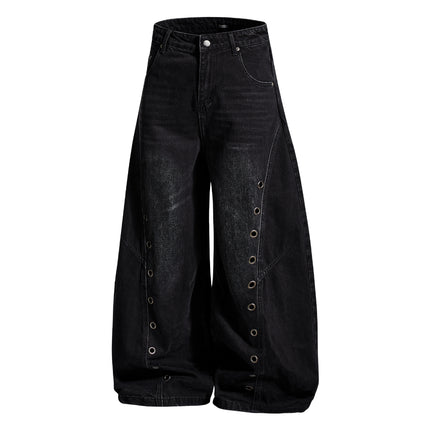 Street Trendy High Street Personalized Design Denim Trousers