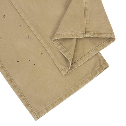 palm print design casual cargo trousers