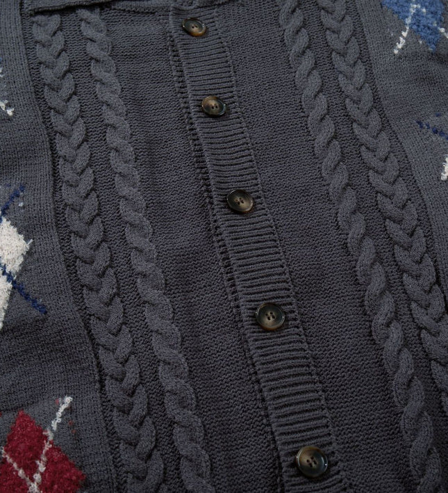 Retro Simple Versatile Knitted Loose Sweater Cardigan