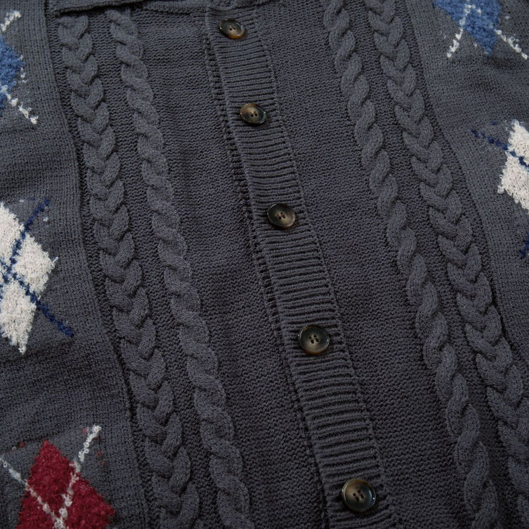 Retro Simple Versatile Knitted Loose Sweater Cardigan