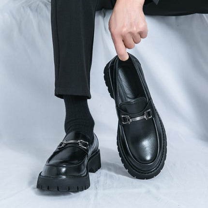 TALKLESS - Flat heelLeather Shoes---7644 - TALKLESSFASHION