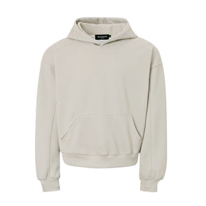 American loose pullover hooded sweatshirt simple solid color casual sweatshirt